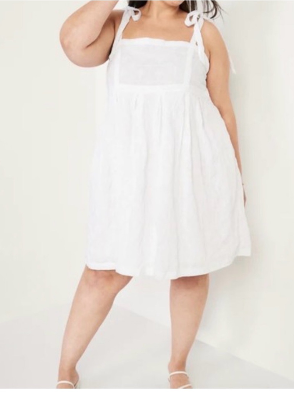 Old Navy White Tie-Shoulder Sundress